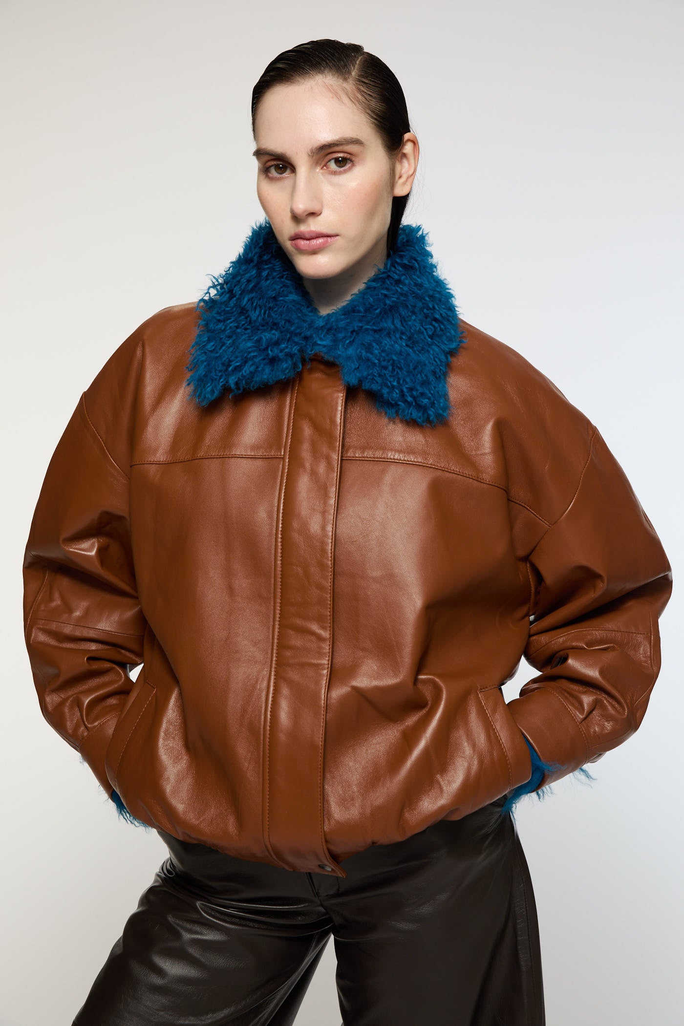 Zoe Bomber with detachable collar