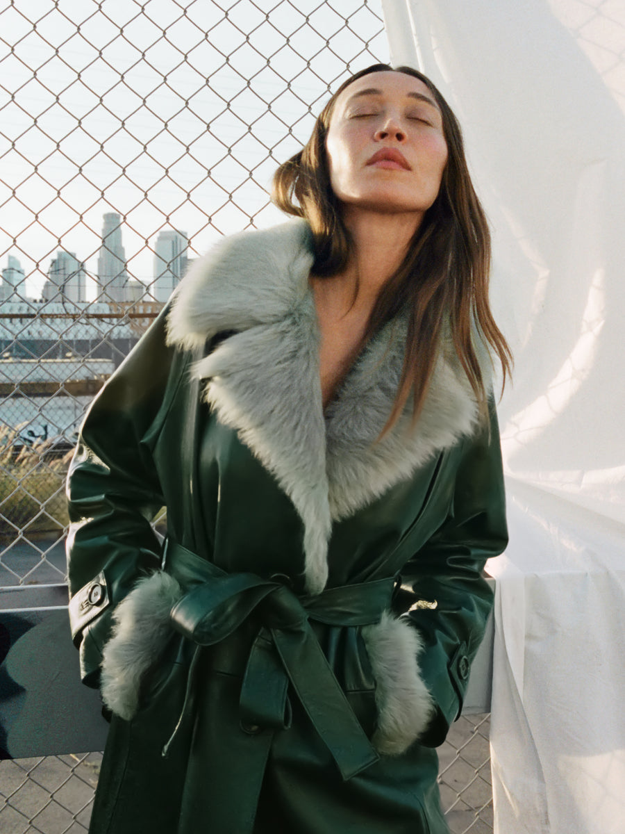 Alana Hadid x Onar Studios Selen Coat