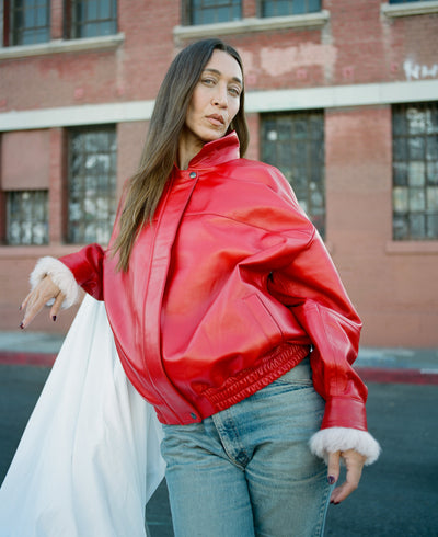 Alana Hadid x Onar Studios Zoe Bomber