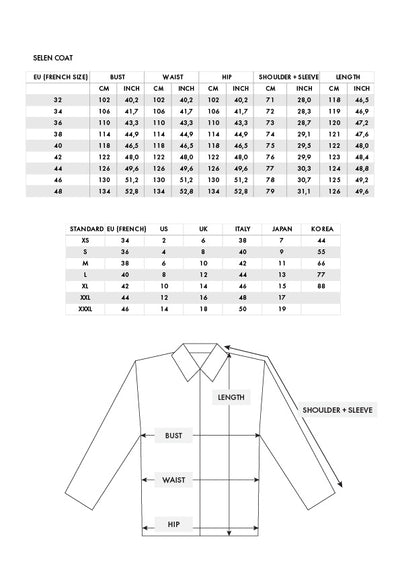 Selen Coat Ready to Ship