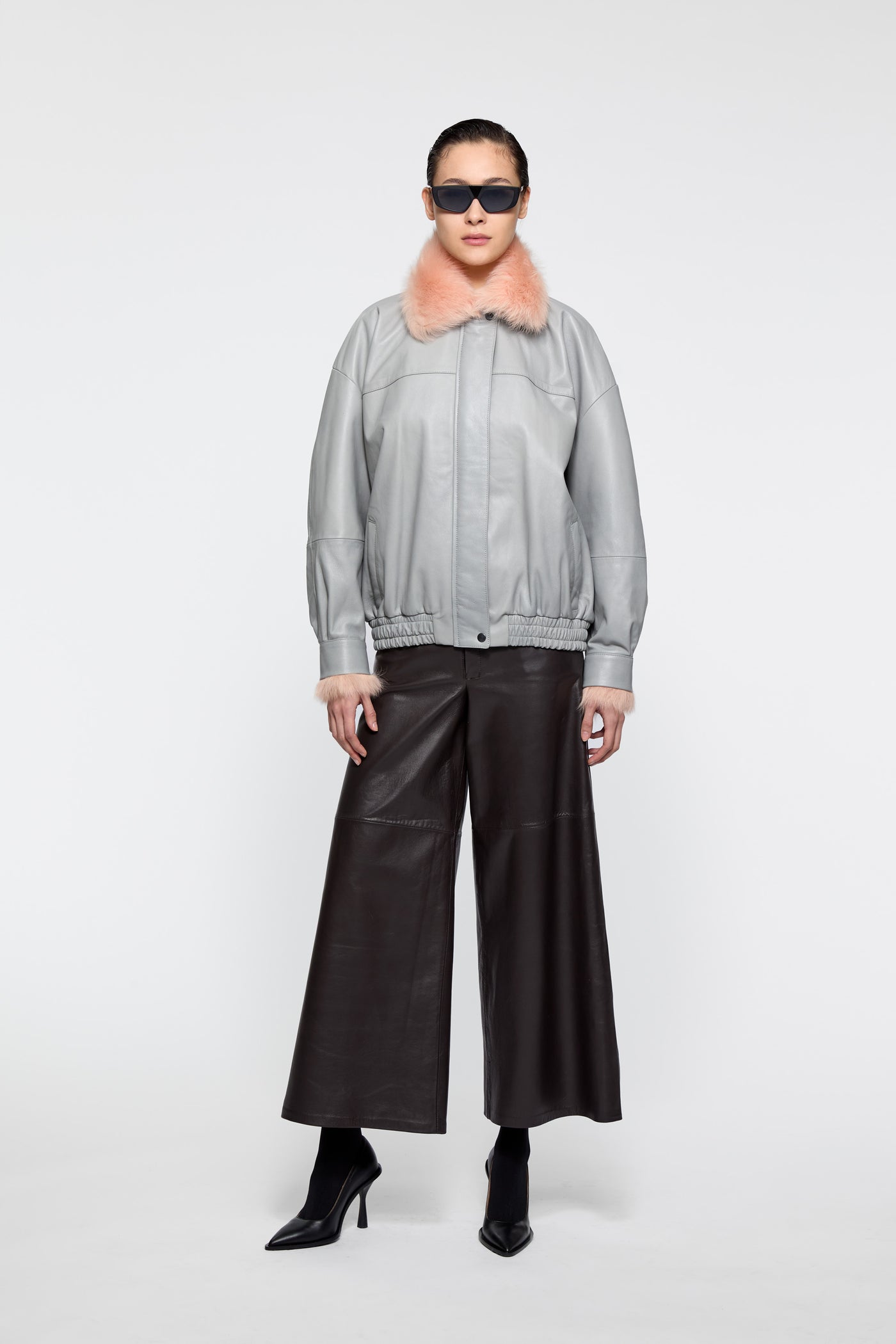 Zoe Bomber with detachable collar