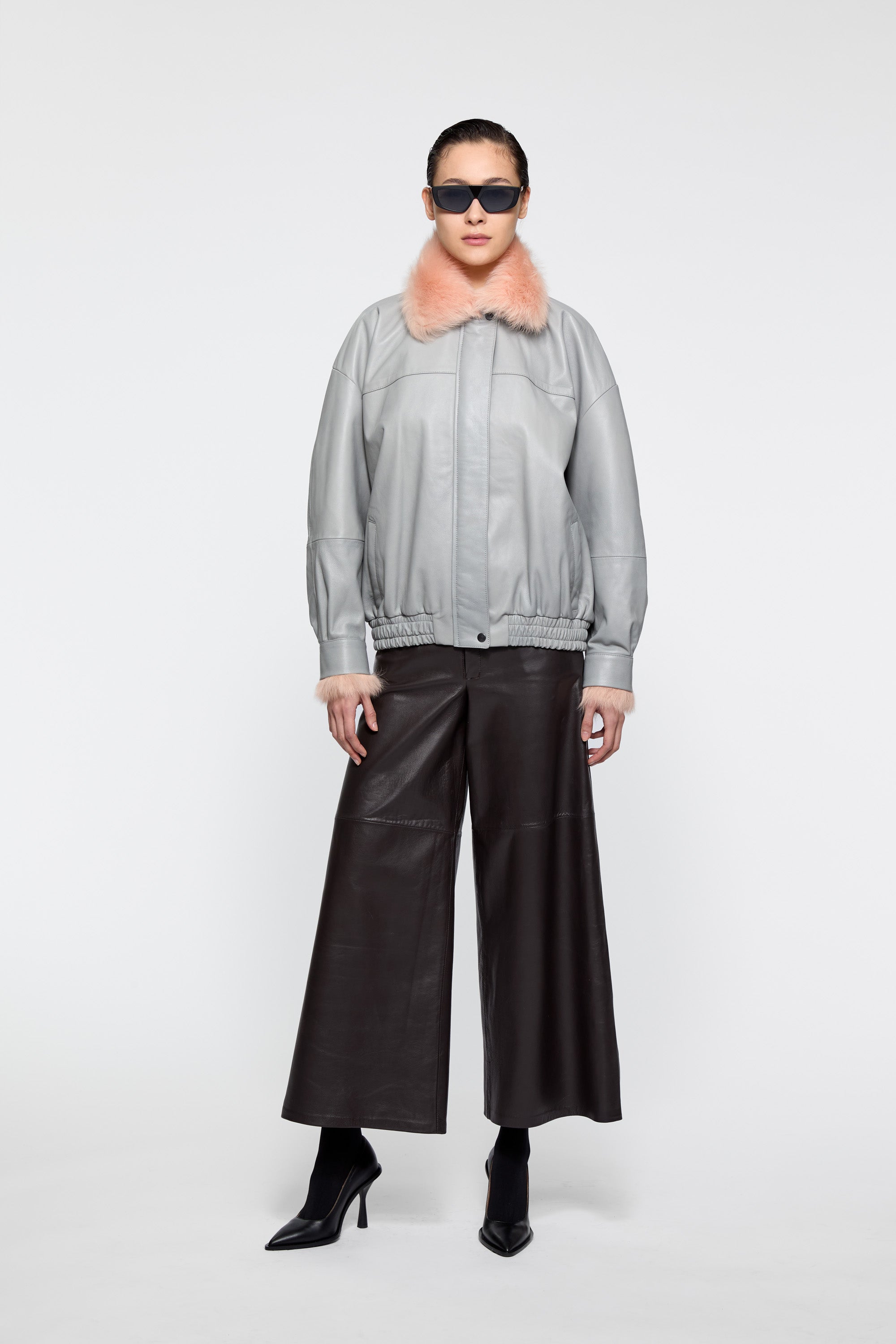 Zoe Bomber with detachable collar