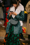 Susie Bubble wearing our new mini trench at Paris Fashion Week S/S 2025