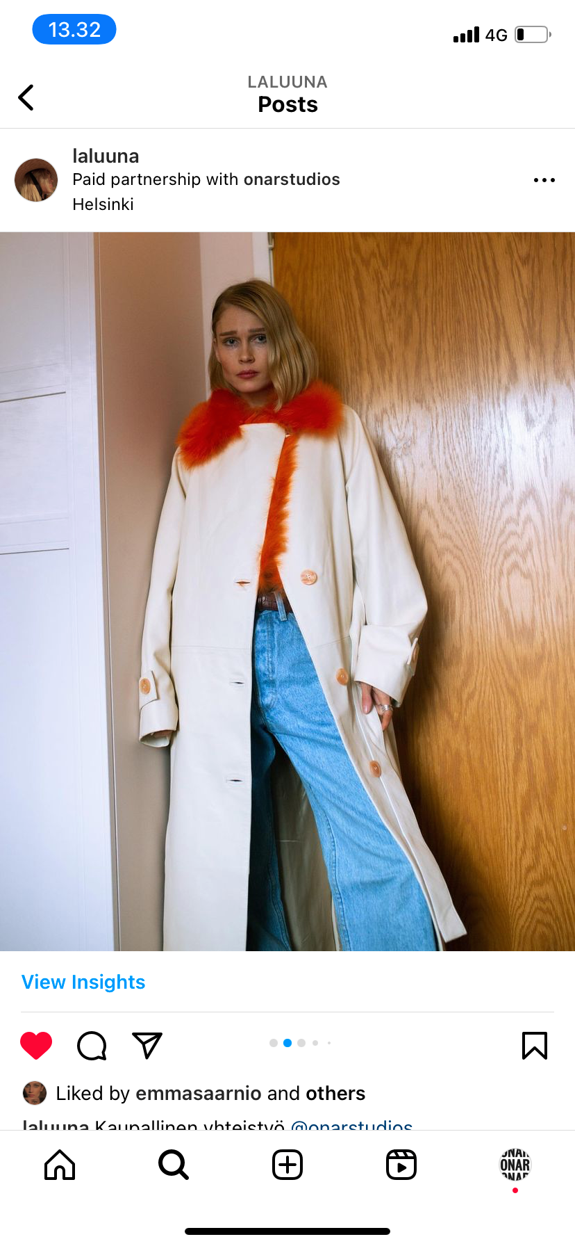 IRIS リバーシブルベスト ブラック＆アイボリー