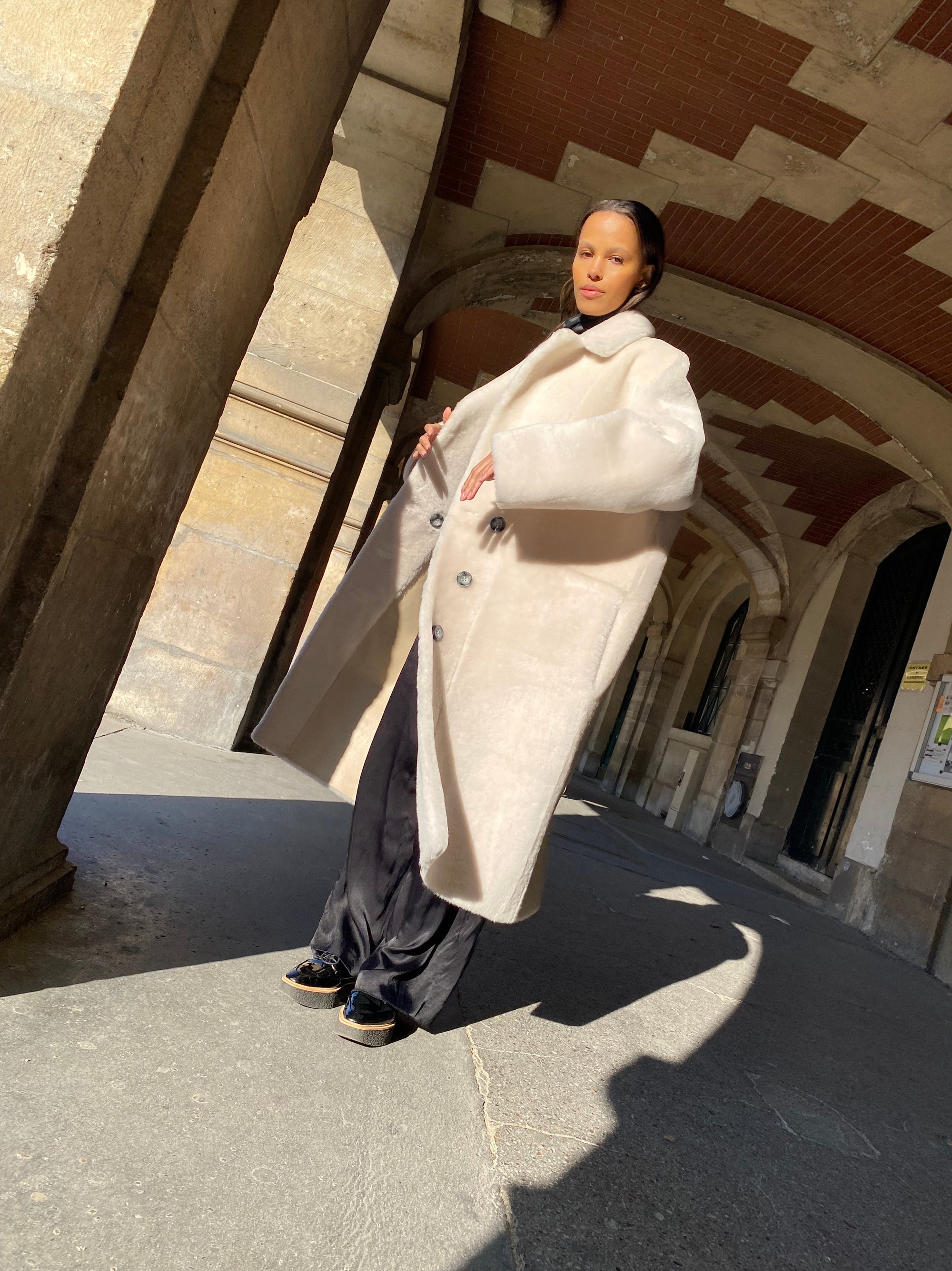 AURORA コート アイボリー