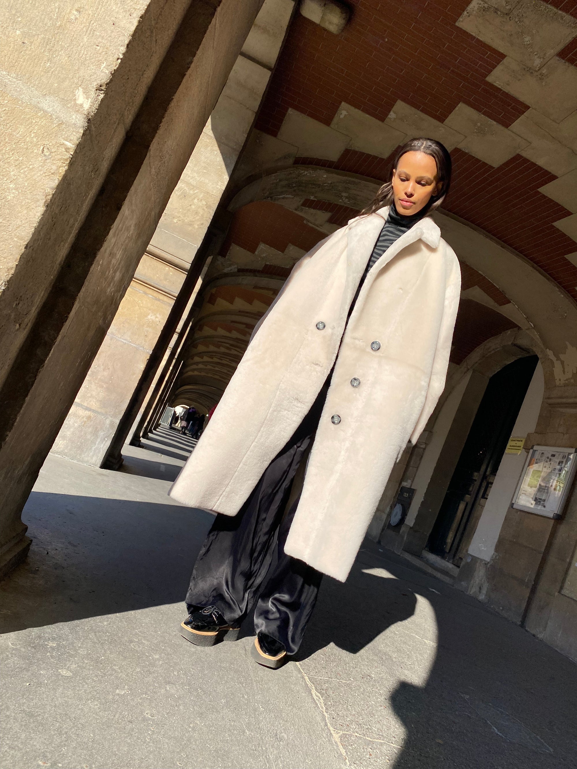 AURORA コート アイボリー