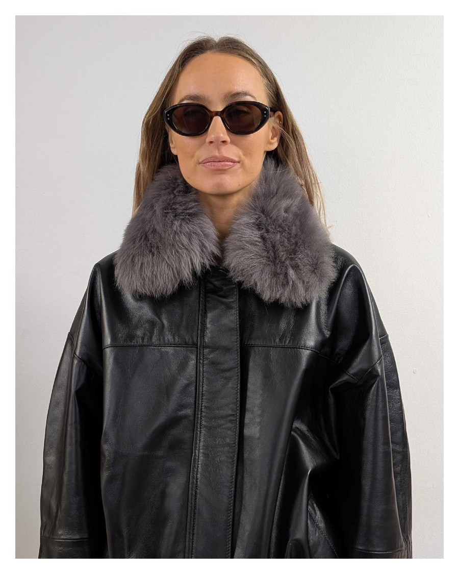 Joy x Zoe Bomber with detachable collar