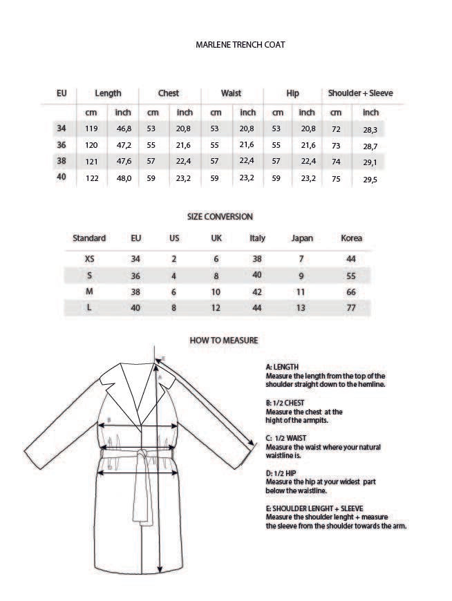 マーレーヌ トレンチ ペールクリーム
