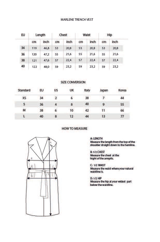 Marlene Trench Vest