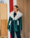 Laila Jacket Green & Ivory