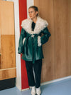Laila Jacket Green & Ivory
