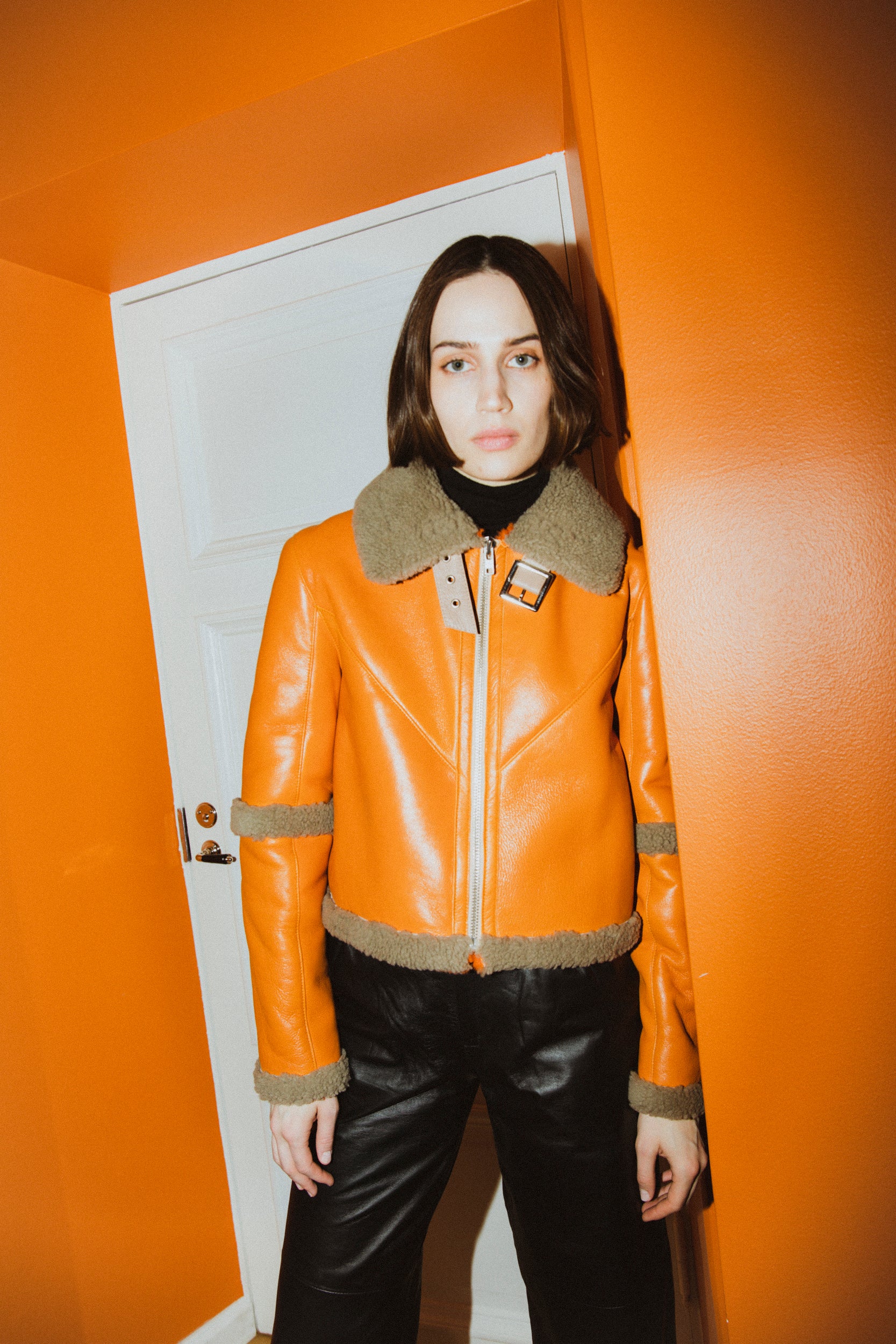 Chloe Aviator Orange & Chestnut