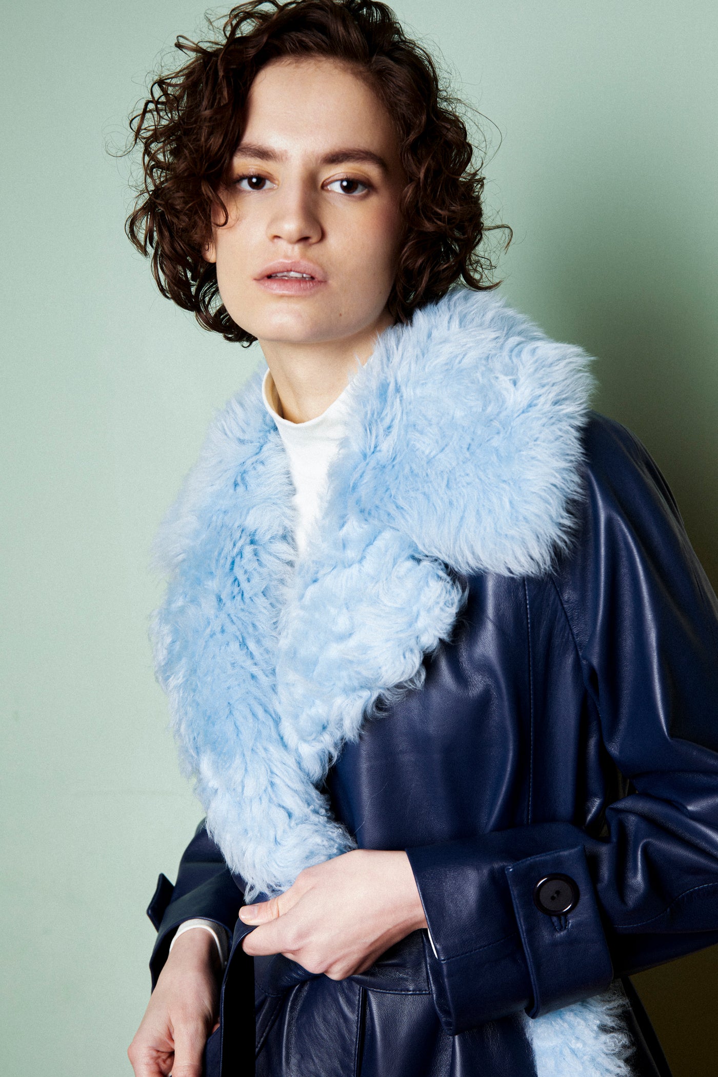 Selen Coat Lullaby Blue