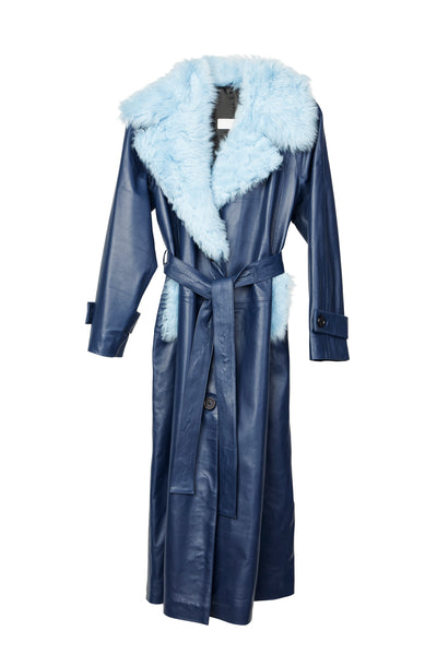 Selen Coat Lullaby Blue